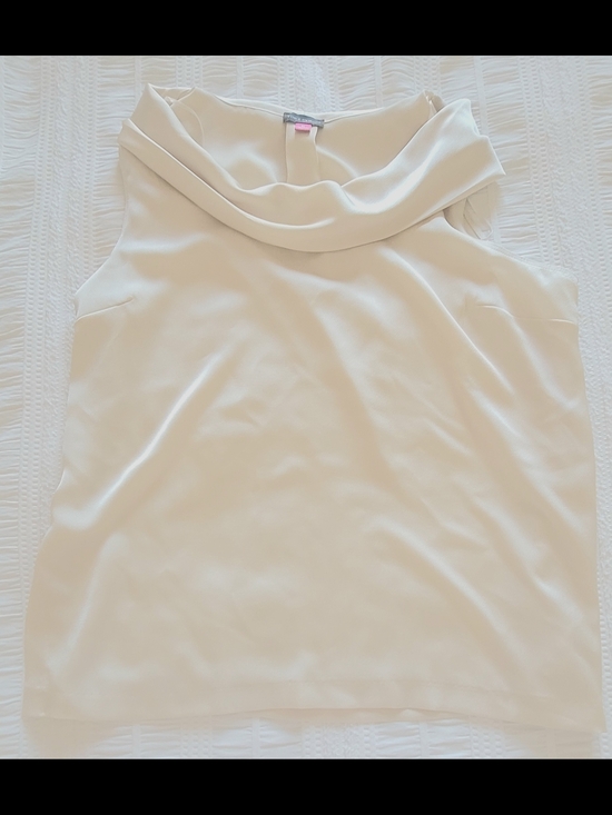 Vince Camuto Tops - Ivory Cowl Neck Sleeveless Top